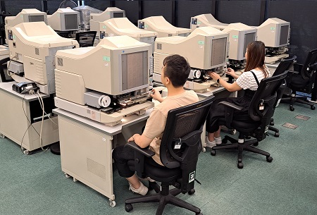 Photo of Microform Reading Area